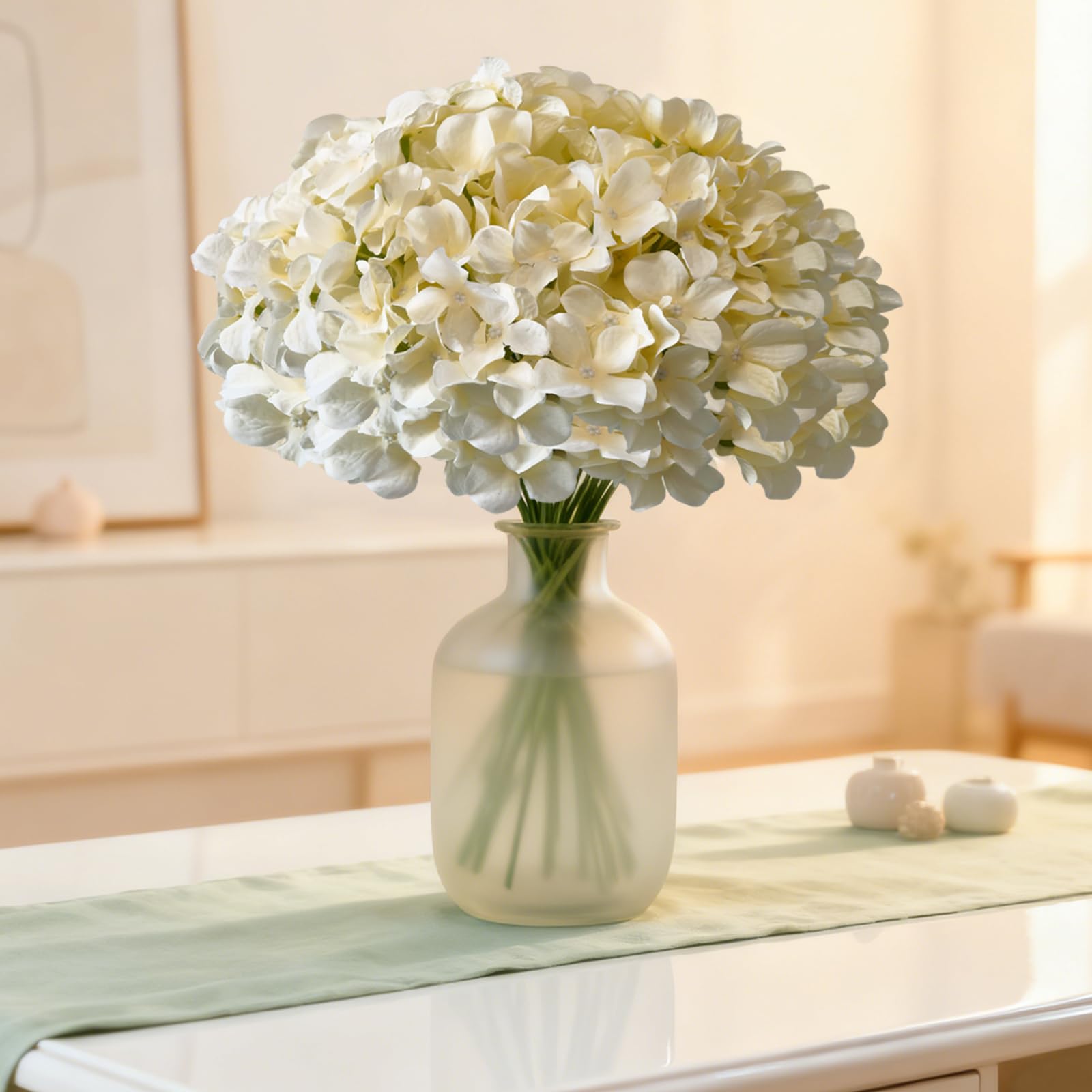 Cherica wedding and home decor hydrangeas enhance centerpiece displays