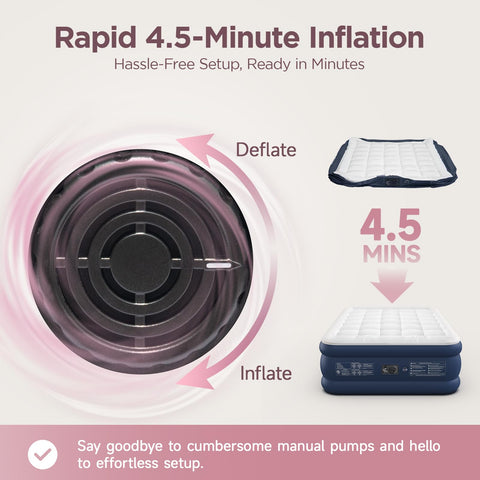 CHERIMOR Queen Air Mattress supports up to 800 pounds for durable use.
