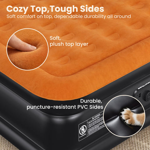 CHERIMOR Twin XL air mattress 80-inch length offers extra legroom