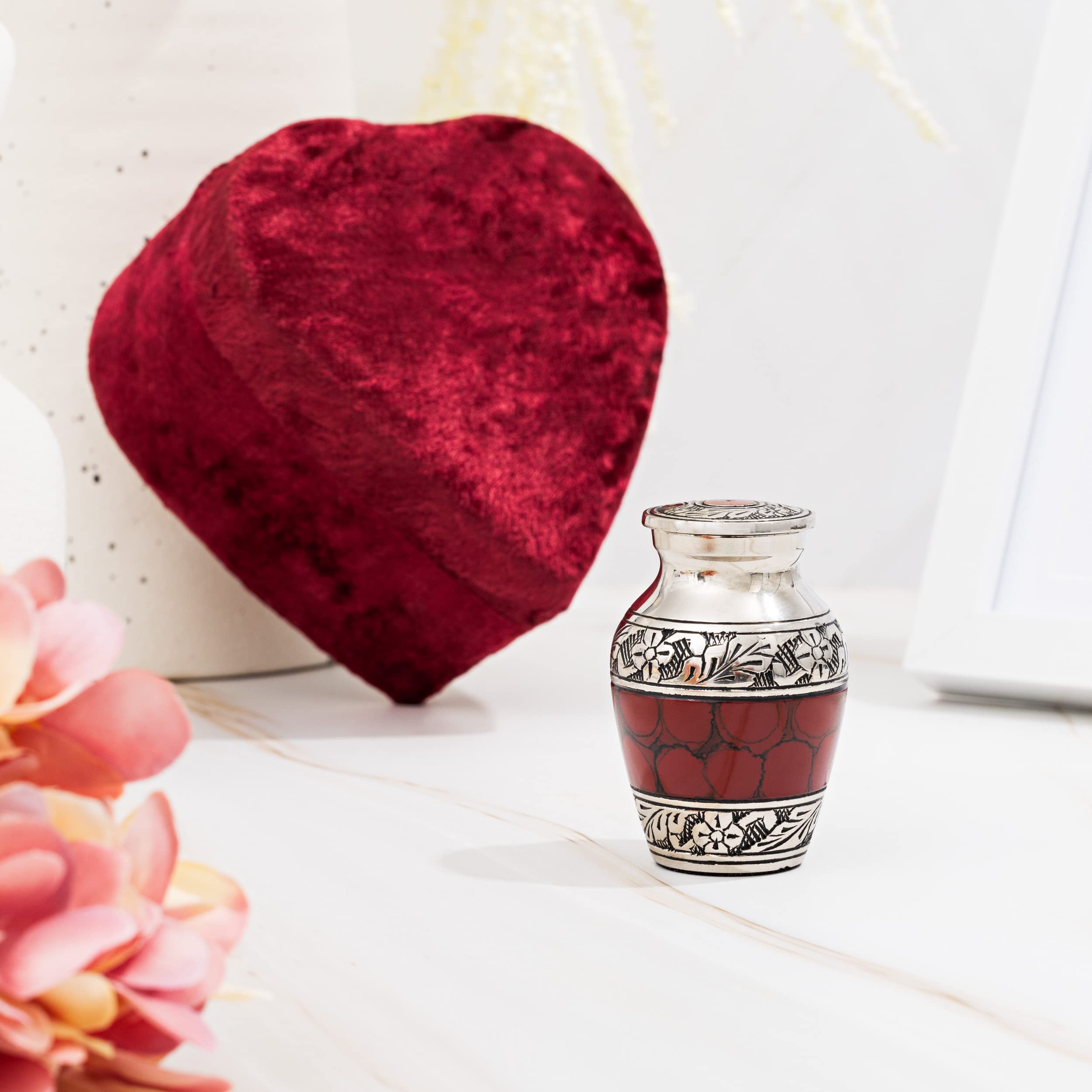 Cherishedly Yours display-ready keepsake box paired with urn for gifting