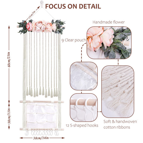 Cherrboll baby headbands holder side view with large capacity
