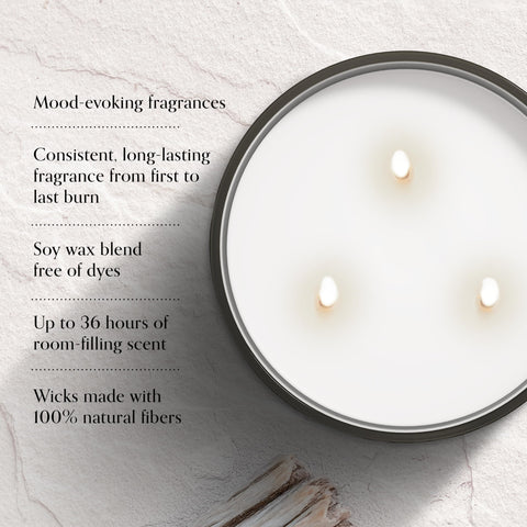Chesapeake Bay Candle Serene Waters essential oils enrich the fragrance
