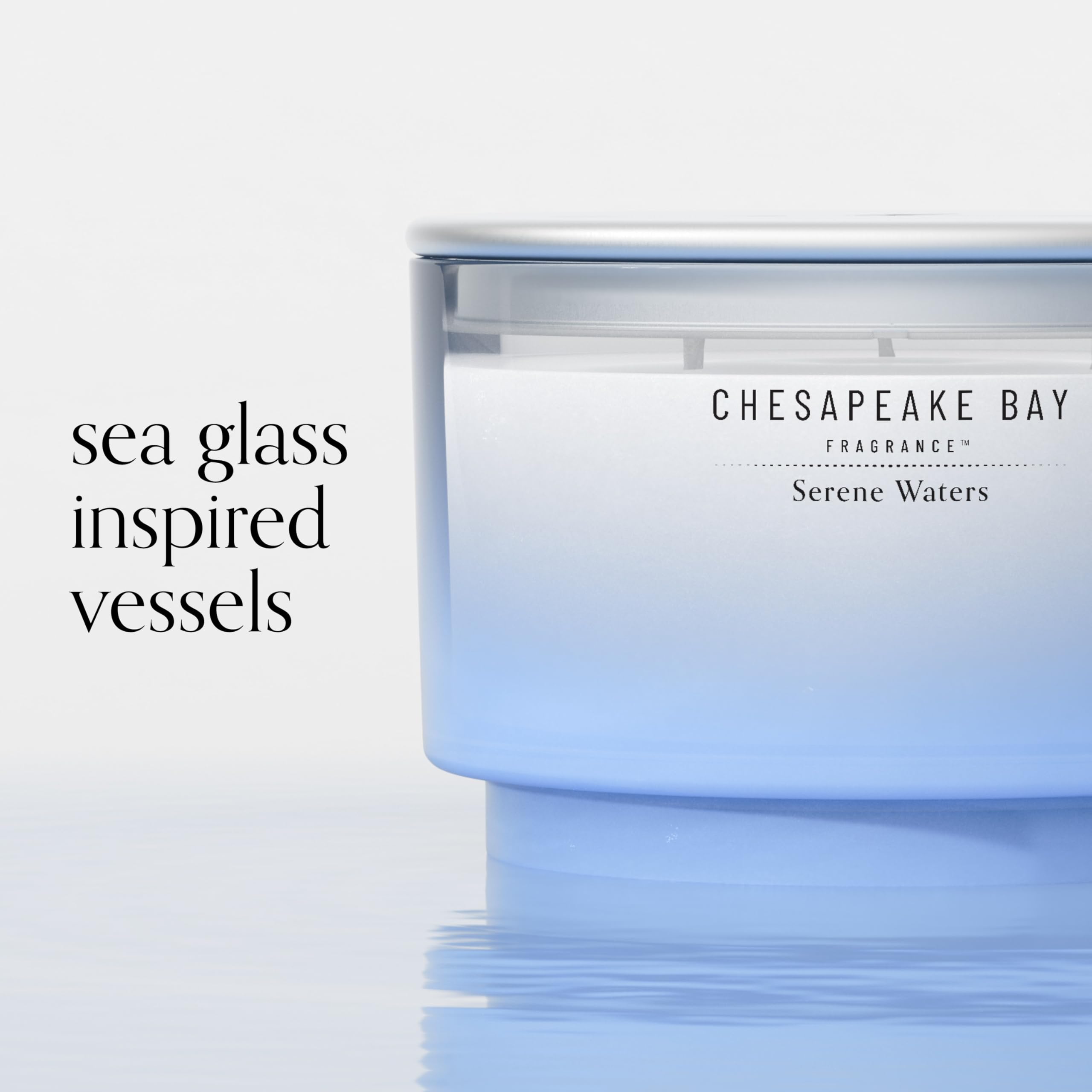 Chesapeake Bay Candle Serene Waters soy-wax blend for clean burn