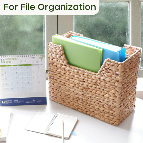 Chi An Home compact design storage bin preserves space in offices and dorm rooms.