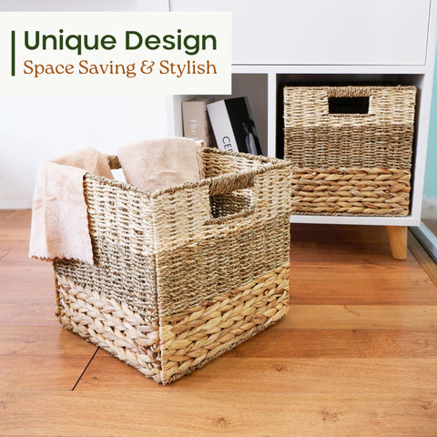 Chi An Home cube shelf storage bin keeps pantry and closet items organized