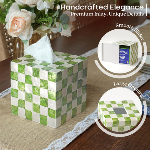 Chi An Home decorative tissue holder suitable for living rooms.
