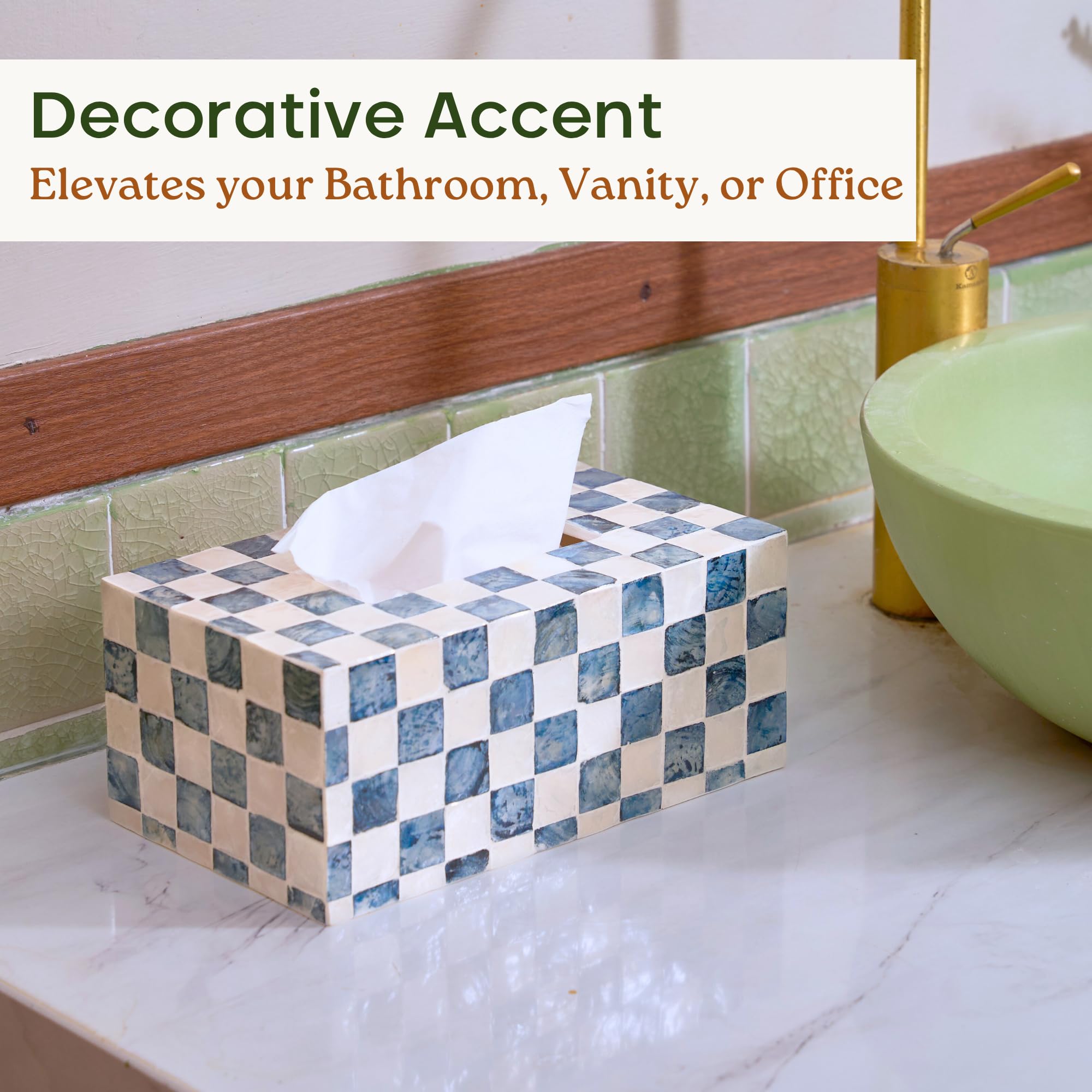 Chi An Home decorative tissue box cover complements various living spaces