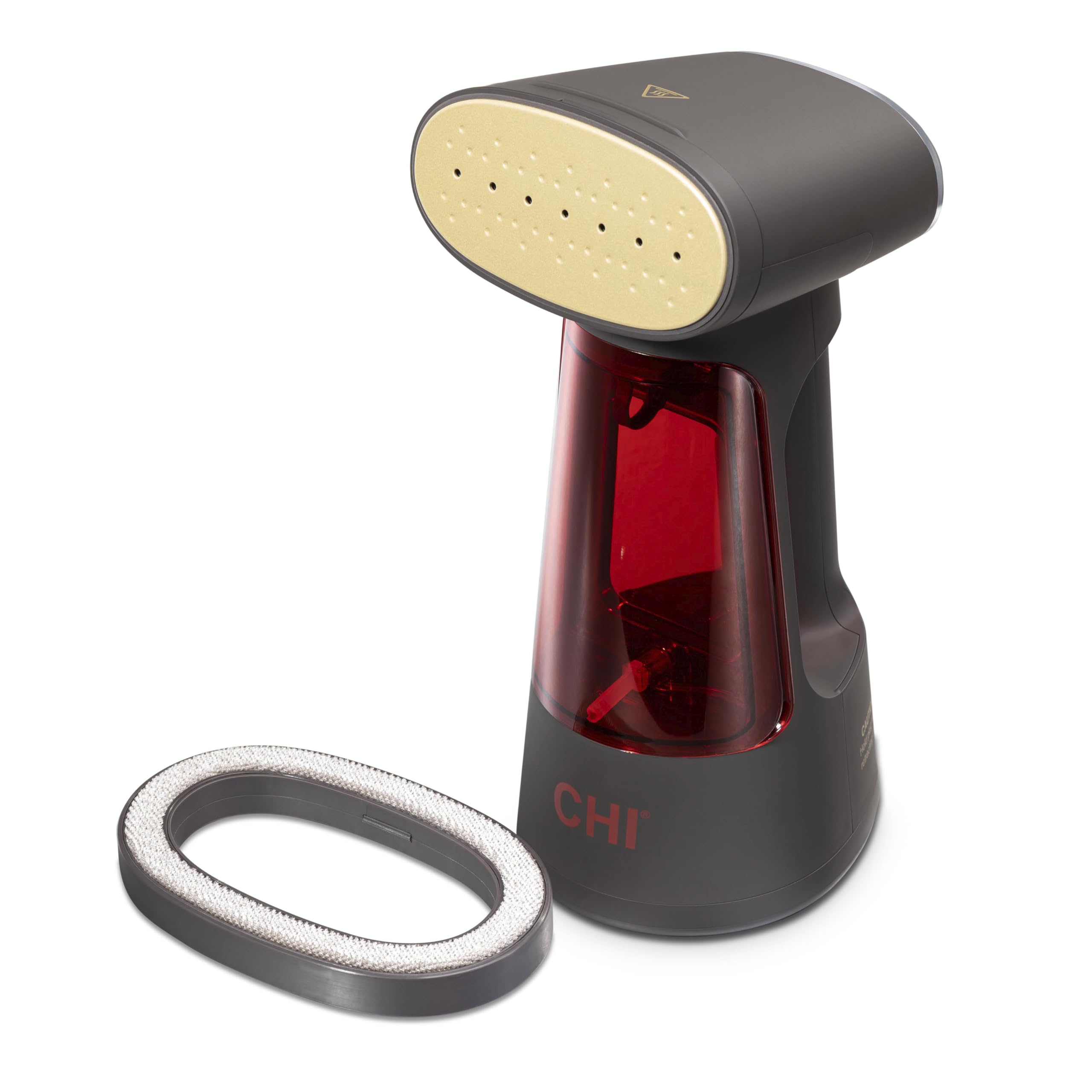 CHI Deluxe Digital Steamer faceplate helps glide smoothly over fabrics