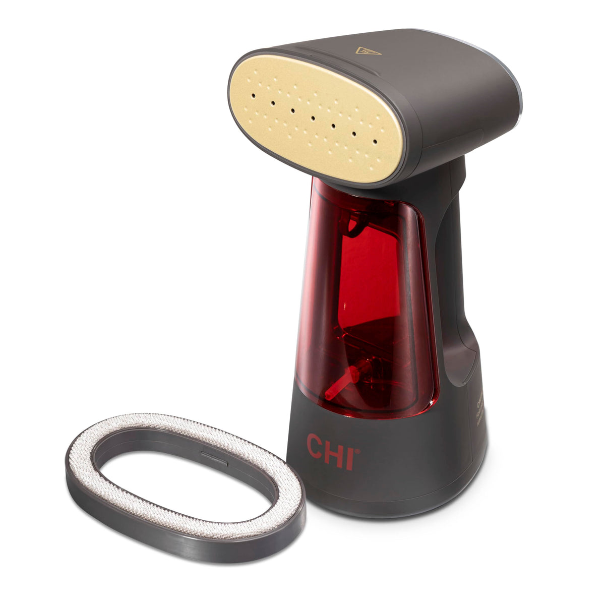 CHI Deluxe Digital Steamer faceplate helps glide smoothly over fabrics