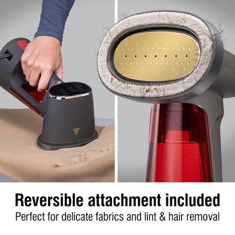 CHI Deluxe Digital Steamer lint-hair-attachment for removing lint and hair