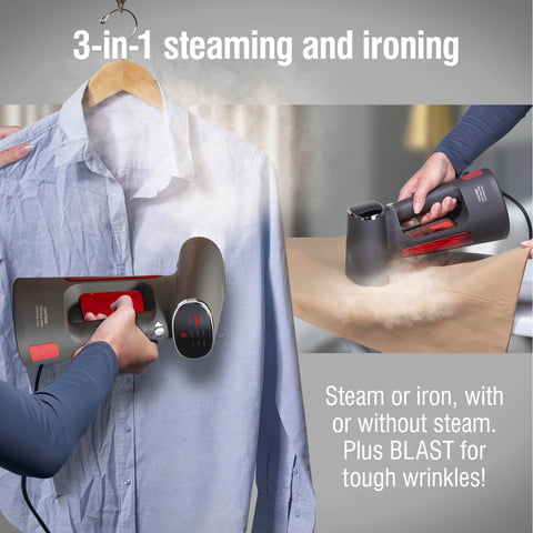 CHI Deluxe Digital Steamer retractable-cord enables easy storage and flexible use