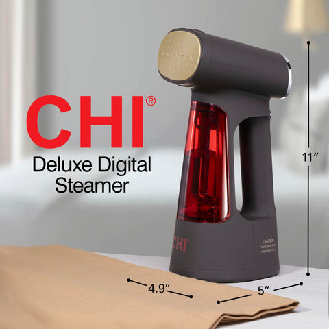 CHI Deluxe Digital Steamer two-year warranty offers added peace of mind