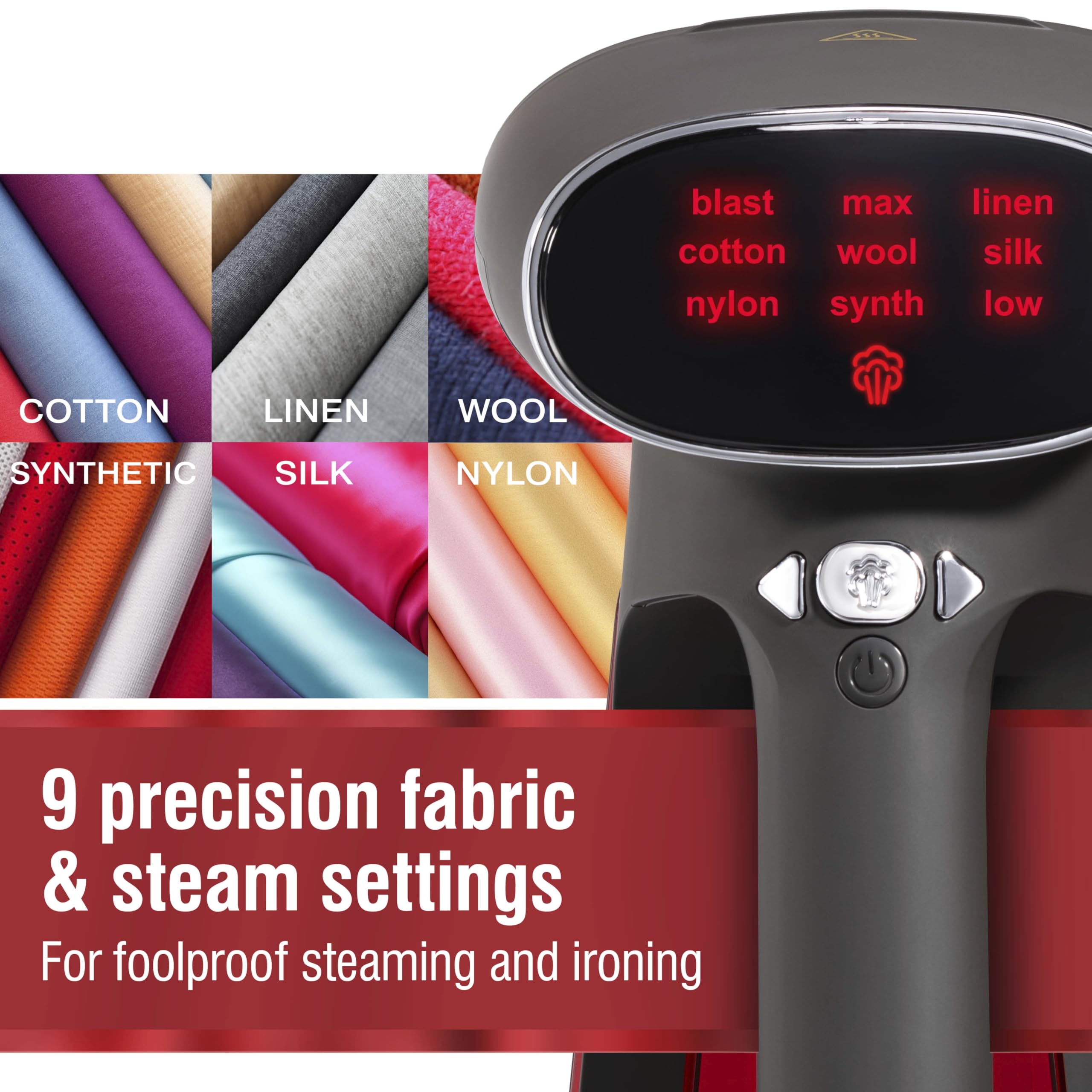 CHI Deluxe Digital Steamer water-tank shows large capacity for long sessions