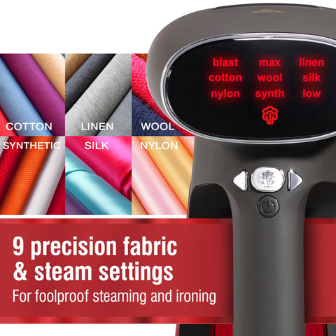 CHI Deluxe Digital Steamer water-tank shows large capacity for long sessions