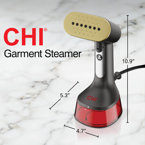 CHI compact steamer is portable and travel-ready for on-the-go touch-ups