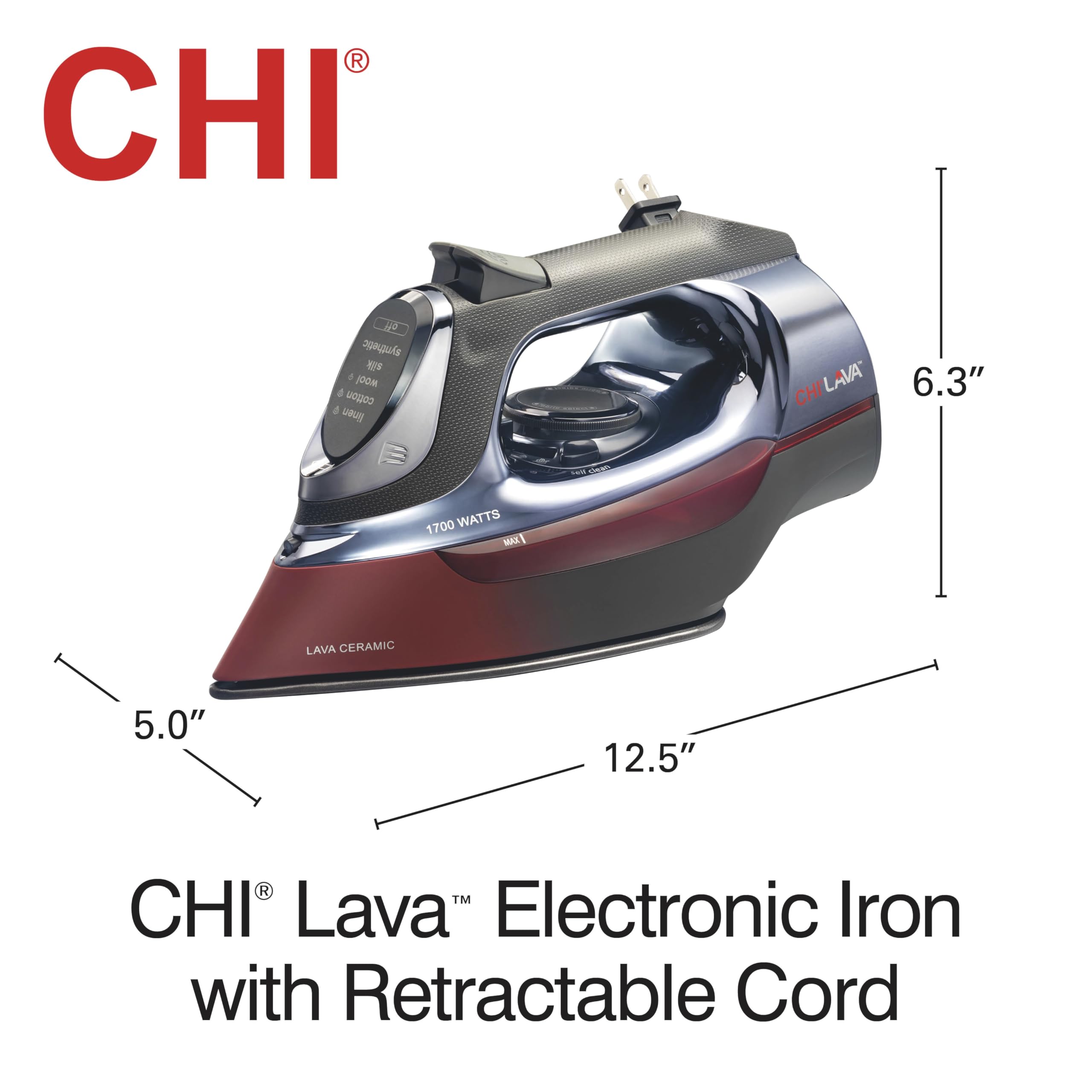 CHI Lava black and red finish with premium styling
