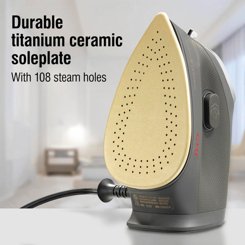 CHI Mini Iron blast steam targets stubborn wrinkles.