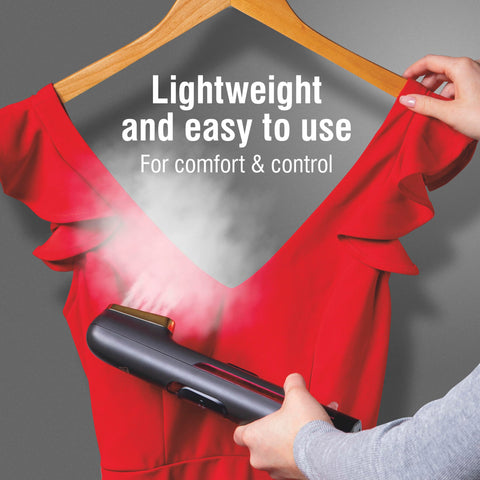 CHI Steam Handheld Garment Steamer is safe for clothes, bedding, and drapes at home or away.