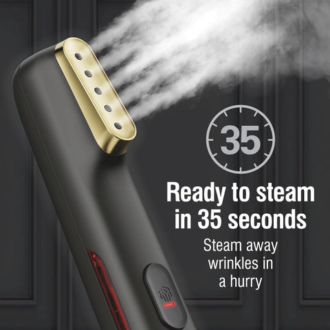CHI Steam Handheld Garment Steamer features a large water tank for easy filling.