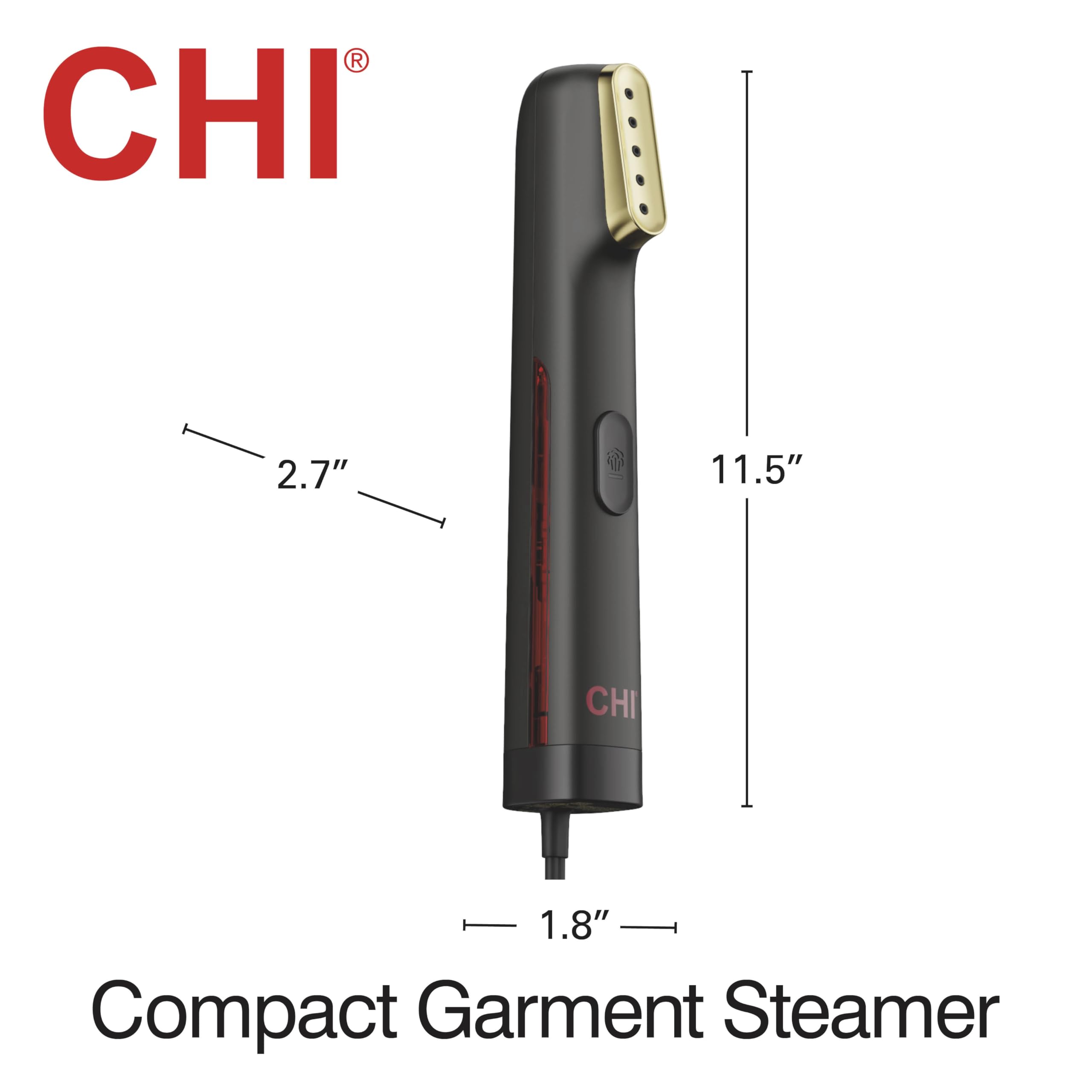 CHI Steam Handheld Garment Steamer works with 120V US/Canada power.