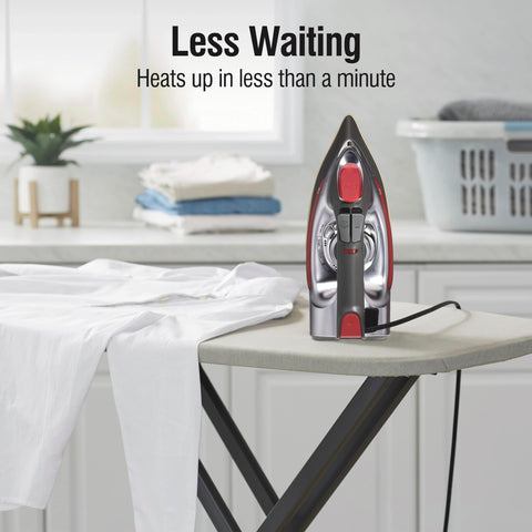 CHI steam iron heats up quickly to save time between fabrics