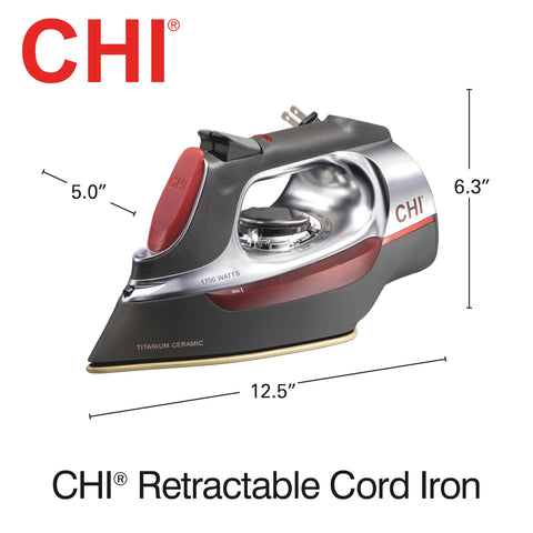 CHI steam iron offers professional-grade performance for home wardrobes