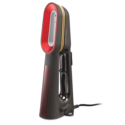 CHI SteamPress vertical steam in action smoothing wrinkles on shirts