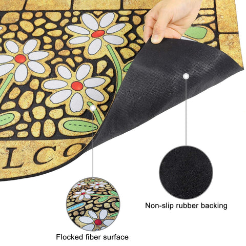 CHICHIC textured grooves capture moisture and mud for easy cleanup.