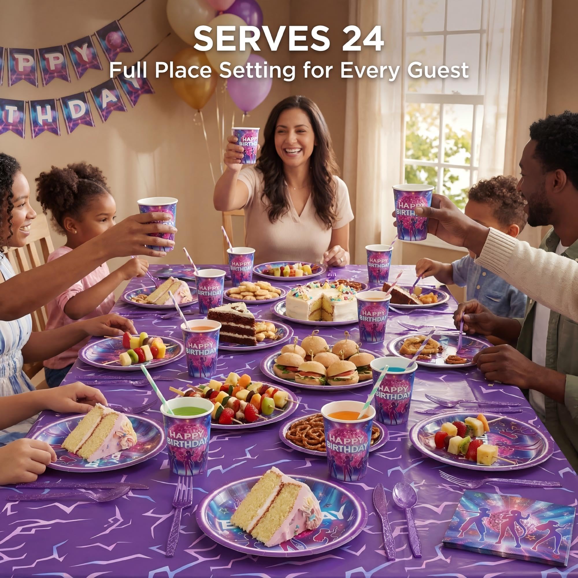 CHICMOSS dessert plates add color while supporting quick cleanup after treats