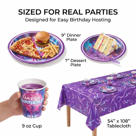 CHICMOSS tablecloth protects surfaces while elevating the overall party visuals