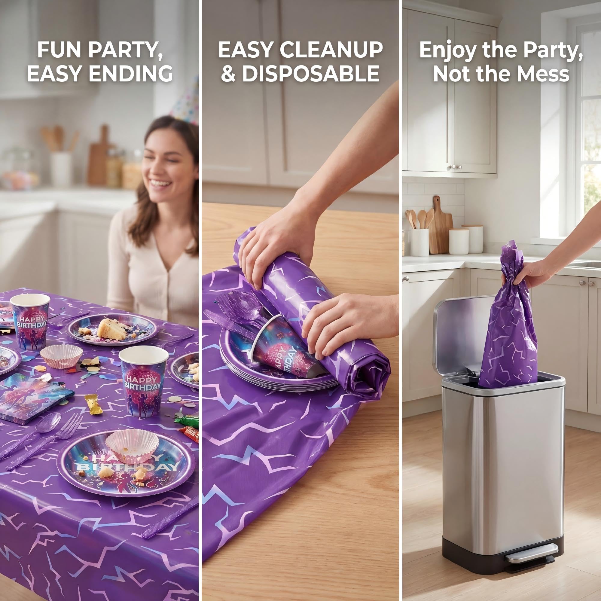 CHICMOSS utensils provide easy serving and tidy after-party cleanup