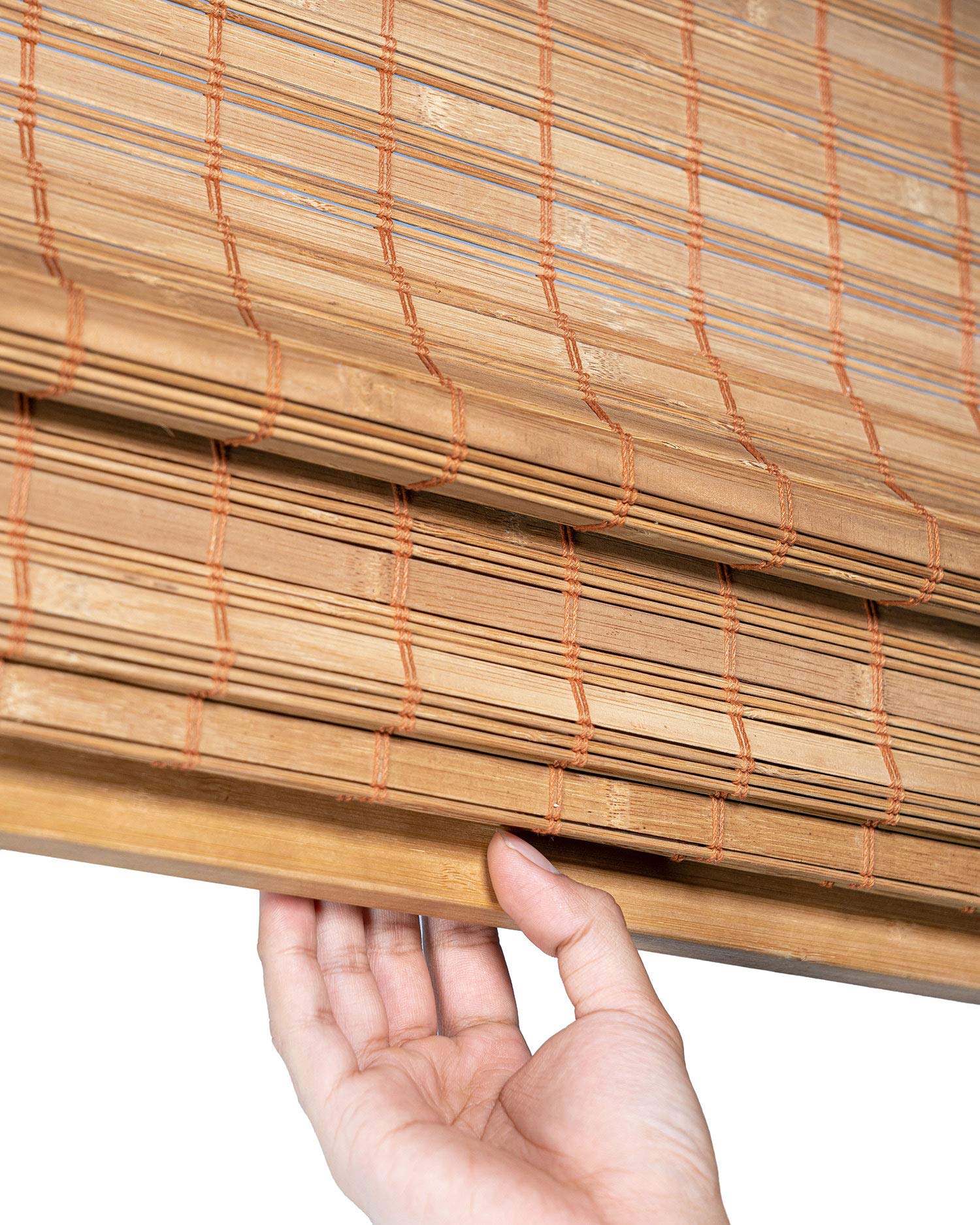 CHICOLOGY Bamboo Roman Shade elegant folds convey a premium, high-end look.