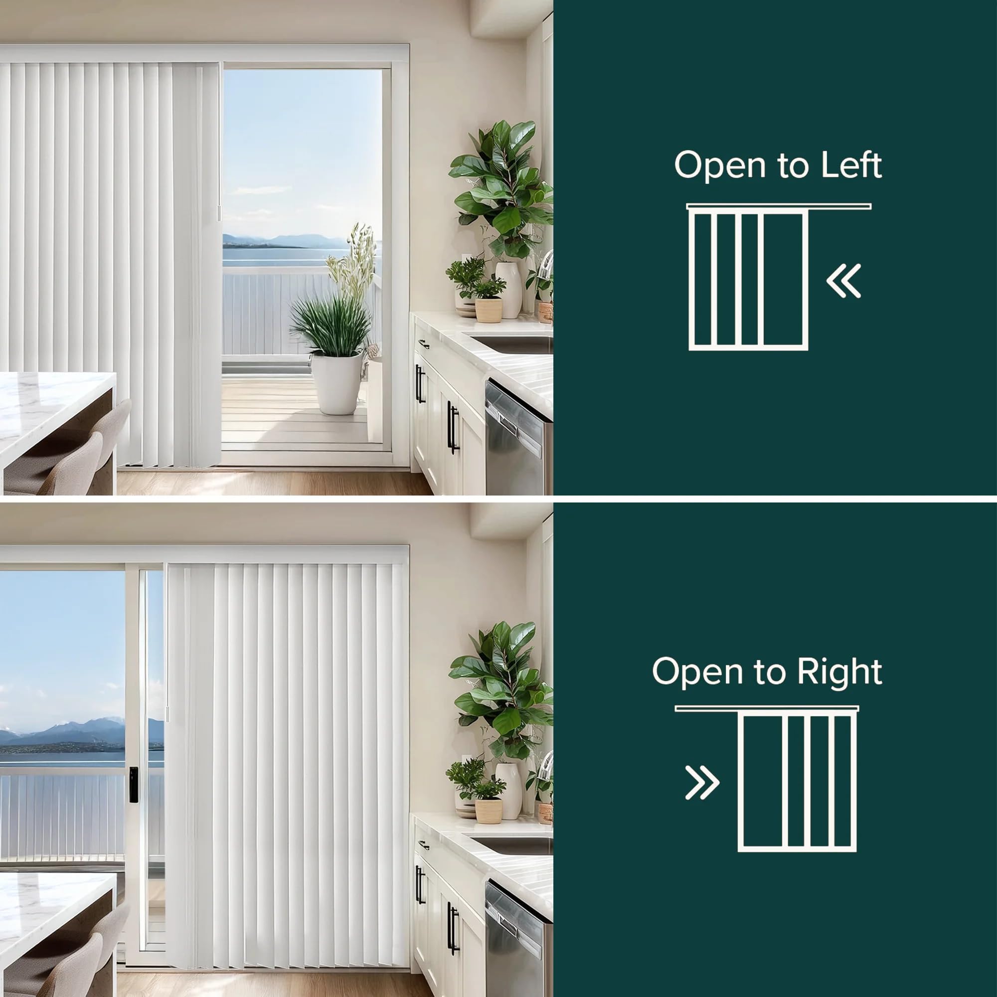 CHICOLOGY reversible stack supports flexible left or right door configurations.