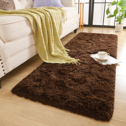 Chicrug non-slip bottom rug stays stable on wood floors