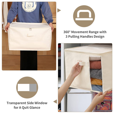 CHICVIE large-capacity bag fitting quilts, blankets, and bulky sweaters