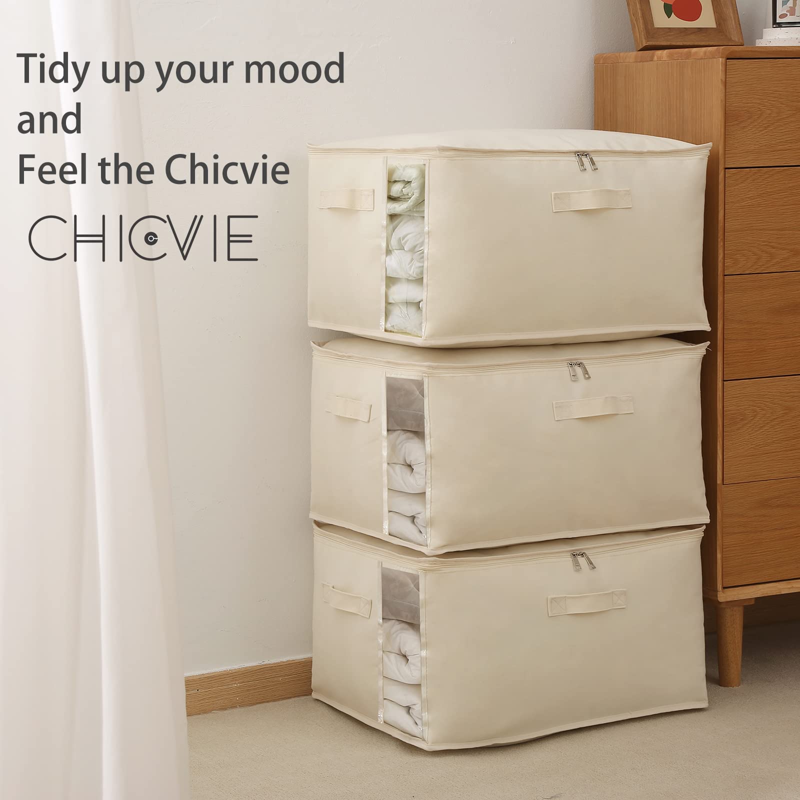 CHICVIE minimalist bedroom organization for clutter-free spaces