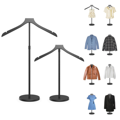 Chicwing mannequin torso stand with adjustable height for versatile apparel displays.