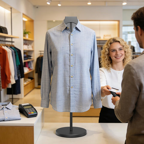 Chicwing dress form for versatile garment demonstrations and merchandising.