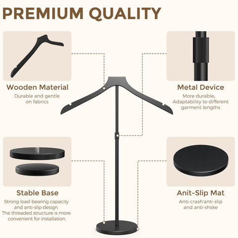 Chicwing mannequin torso stand with stable base prevents tipping during presentations.
