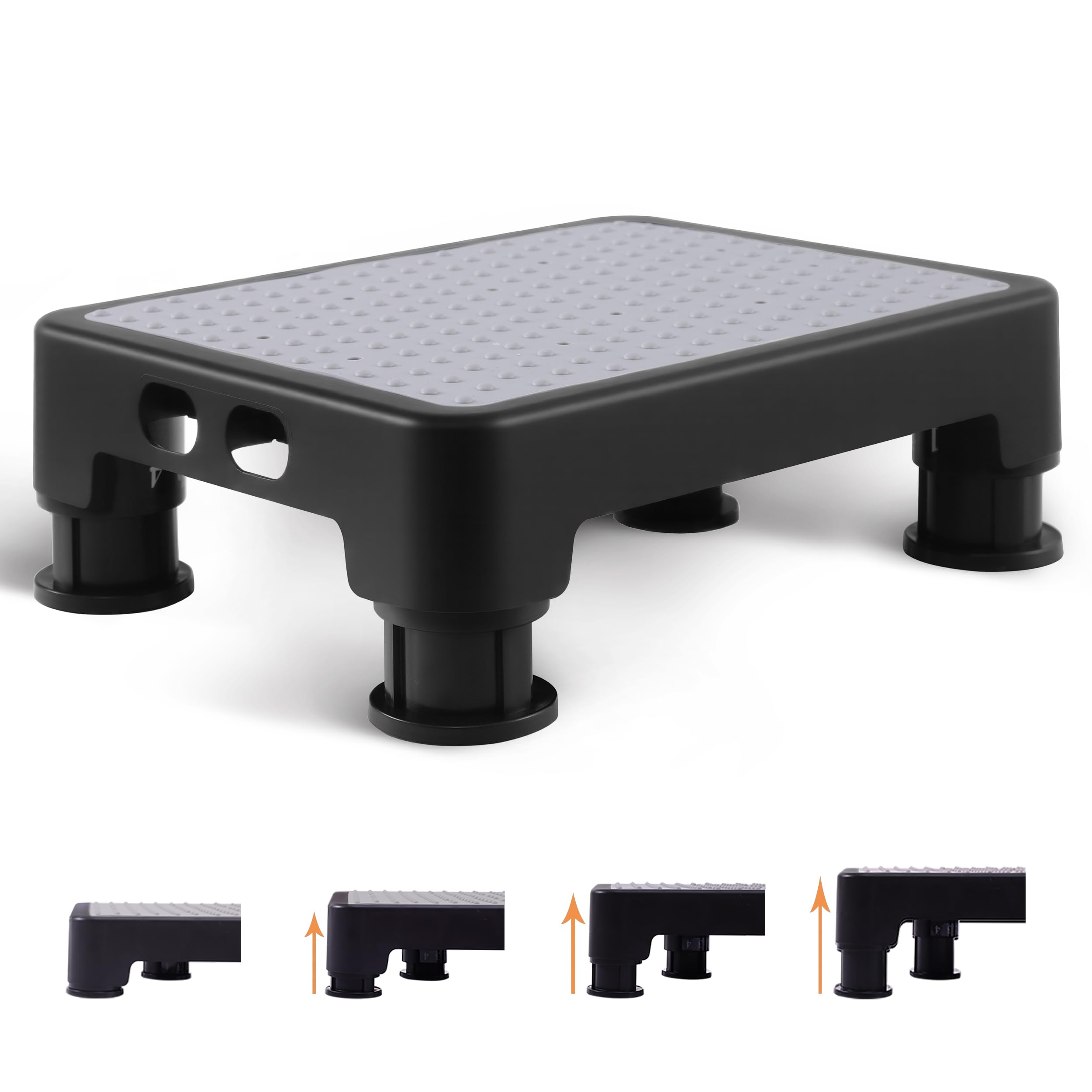 CHIKILLA adjustable step stool with six legs for stable high-bed access.