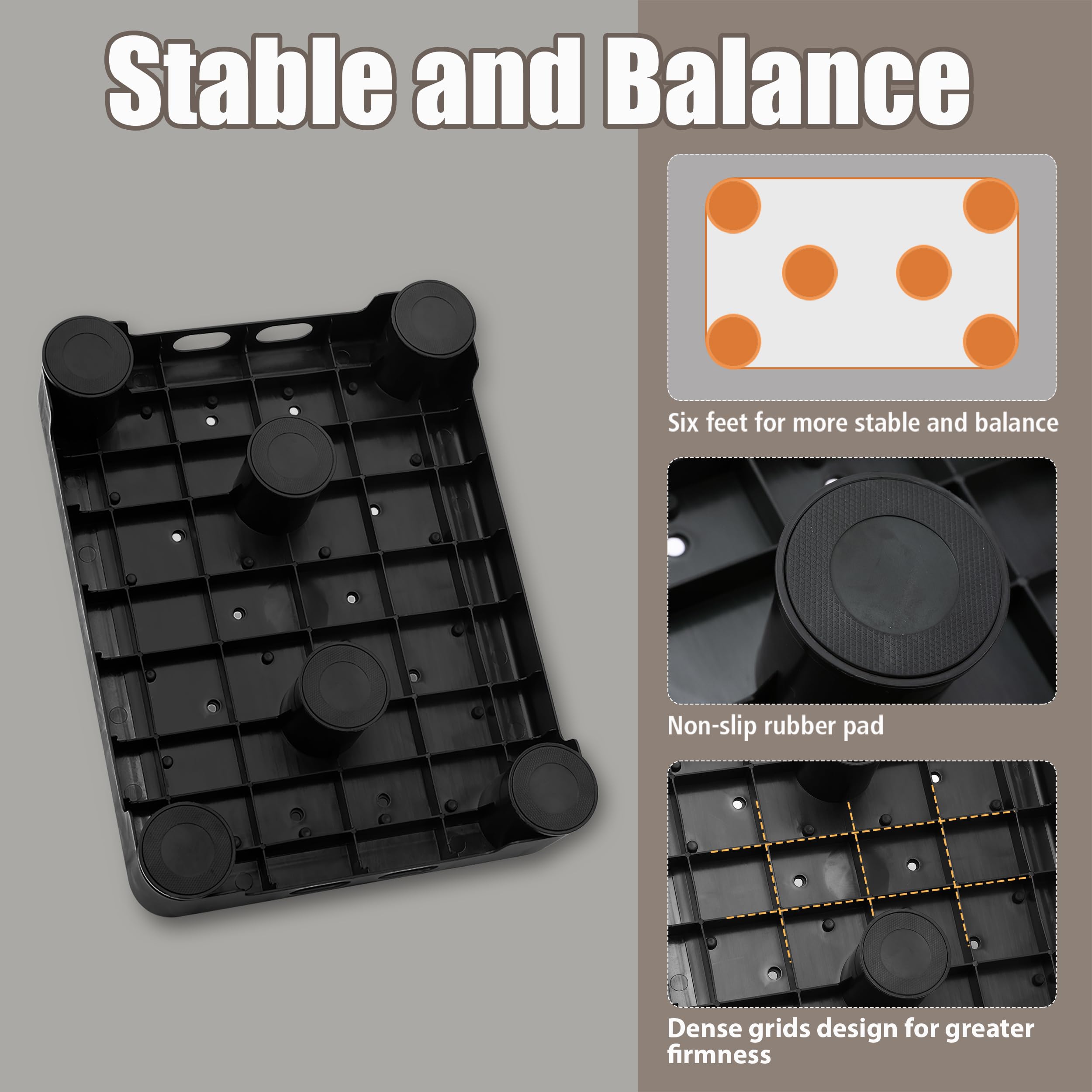 CHIKILLA step stool with four-height levels for reaching beds and shelves.