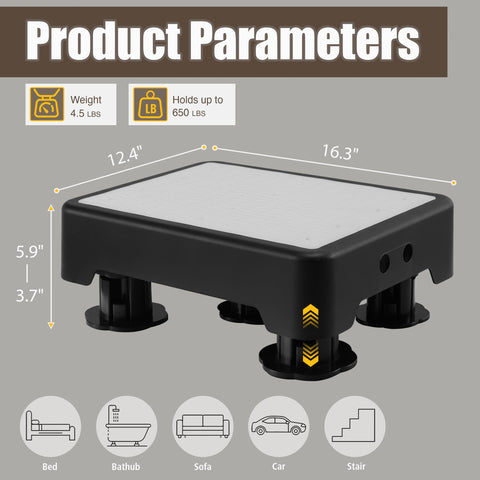 CHIKILLA adjustable step shows three height settings for versatility.