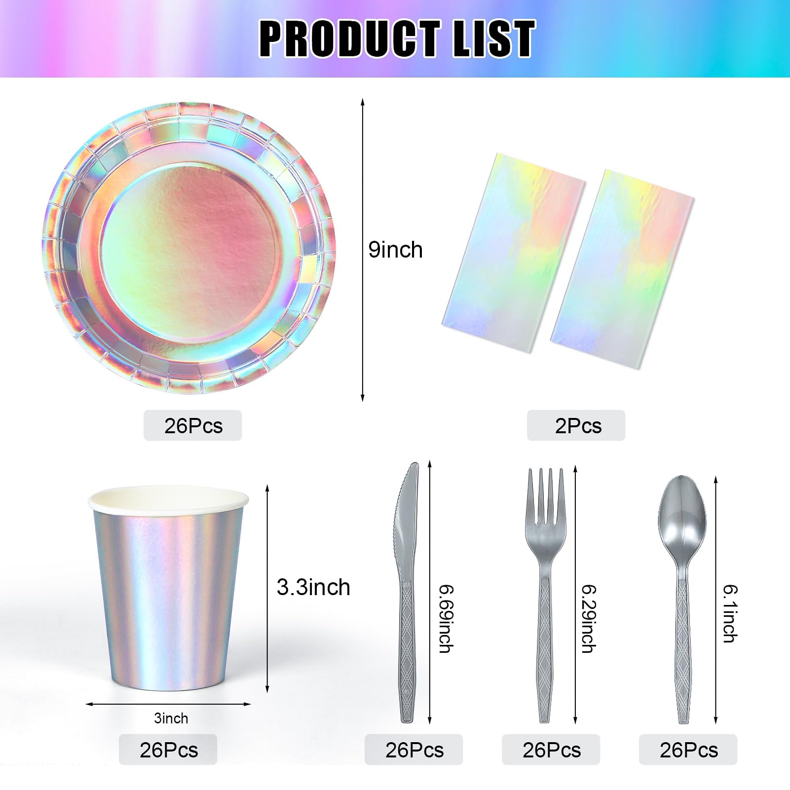 Childom iridescent cups 3-3 inch add easy serving with shimmer