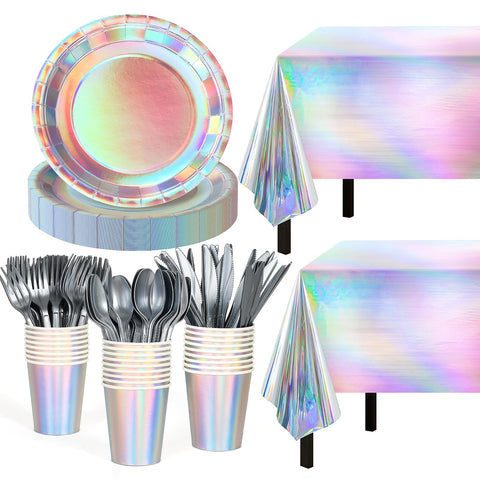 Childom iridescent plates 9 inch brighten your table and photos