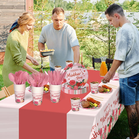 Childom Mothers Day forks 6-29 inch sturdy utensils for easy serving.