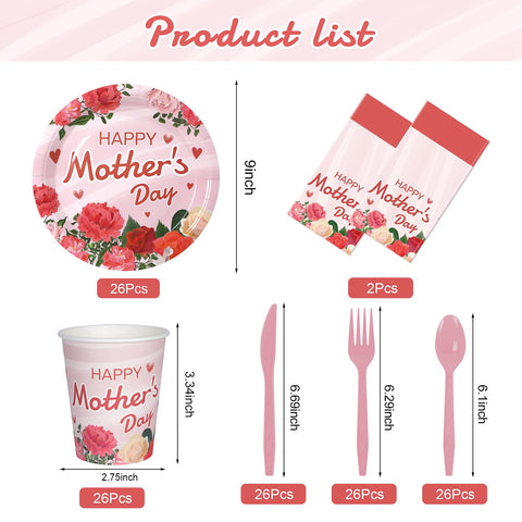 Childom Mothers Day spoons 6.1 inch comfortable grip for desserts.