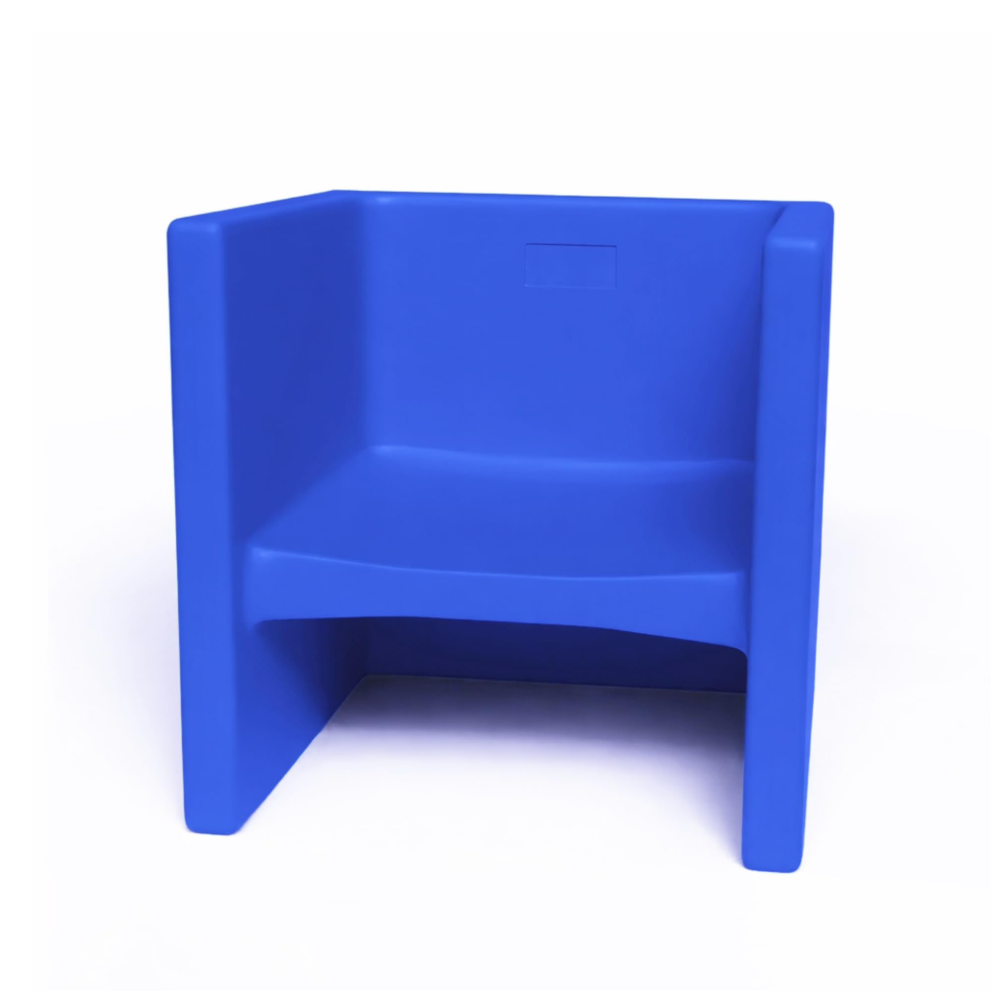 Children's Factory 3-in-1 cube chair in 6-inch height offers compact, sturdy seating.