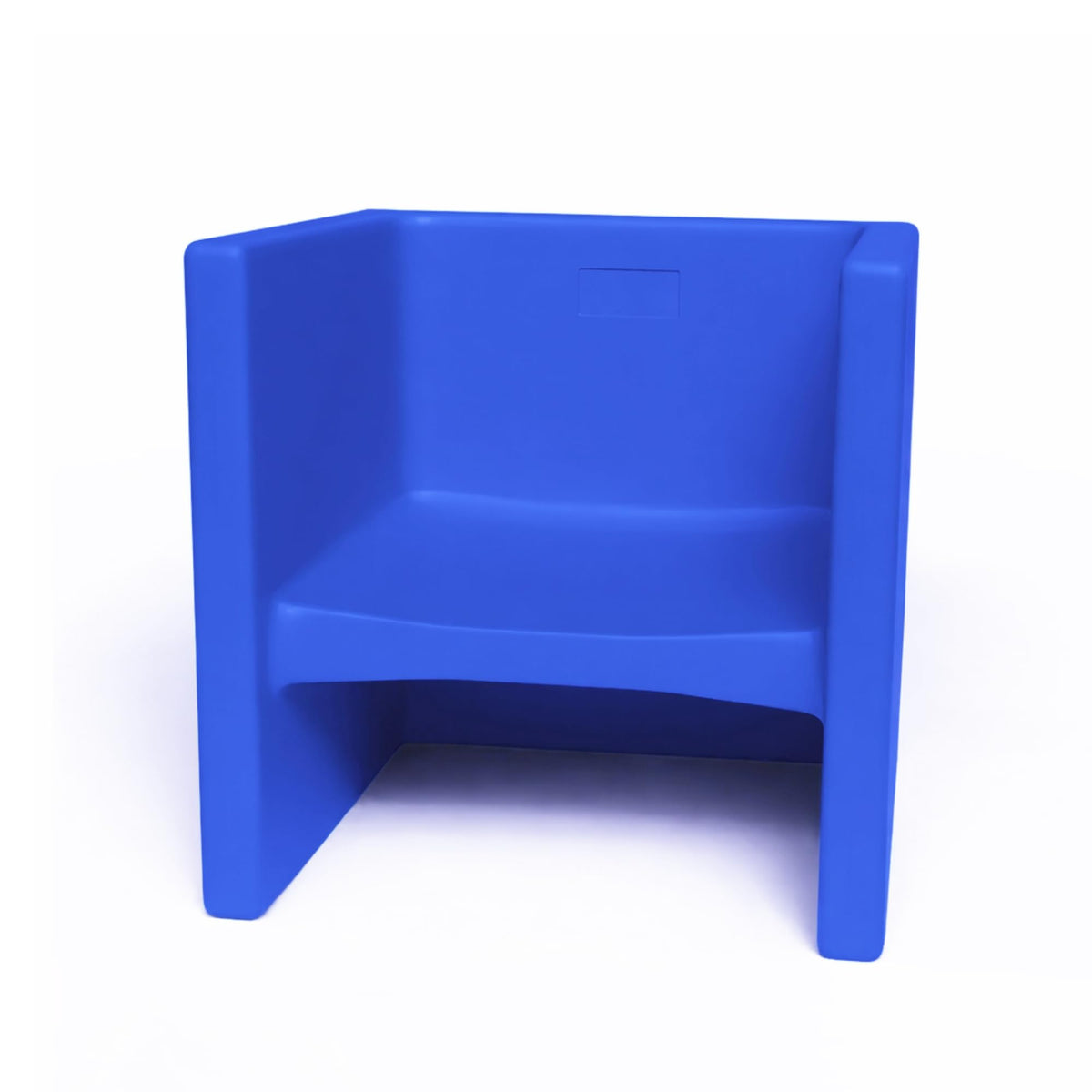Children's Factory 3-in-1 cube chair in 6-inch height offers compact, sturdy seating.