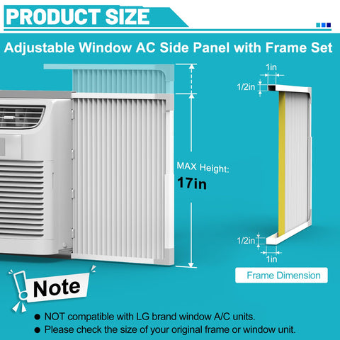Chiligent side panel extended width extends to fit wider windows