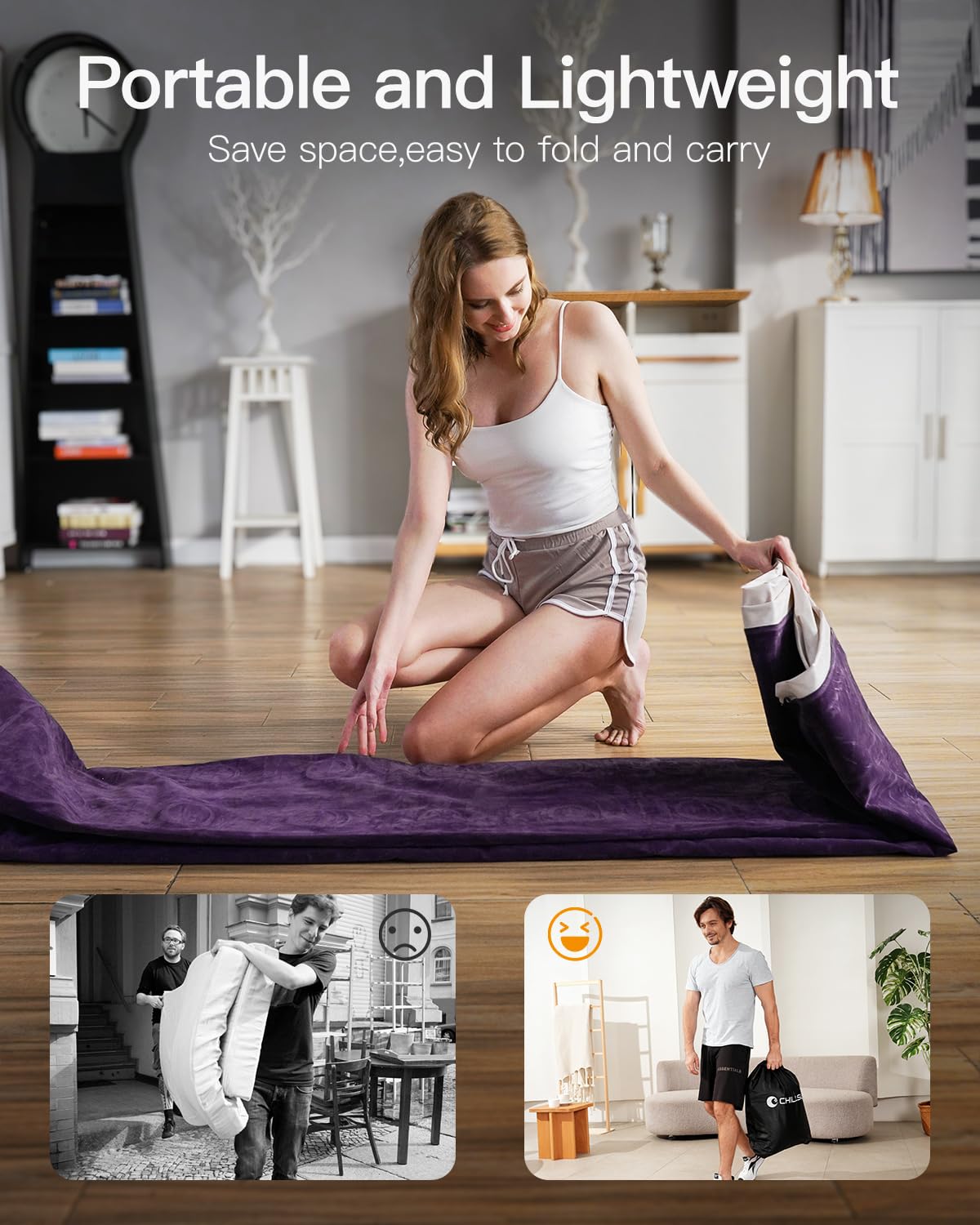 CHILLSUN storage bag included for compact packing and transport.